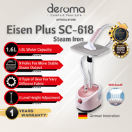 Deroma Eisen Plus SC-618 Garment Steam Iron With Ironing Board & Hanger Large Water Capacity