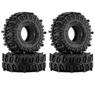 4PCS 1.0'' 63mm 1/18 Traxxas TRX4M Rubber Tire Tyre for 1/24 Axial SCX24 AX24 FCX24 FMS RC Crawler C