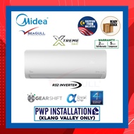 (WI-FI) Midea Inverter R32 Wall Mounted Xtreme SavE Series 1.0HP-2.5HP MSXS Aircond