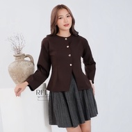 Ailee Long Sleeve Top - Long Sleeve Top /Hijab Friendly Blouse - Korean Look Women's Blazer