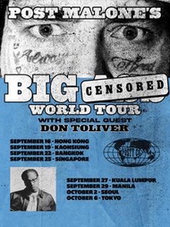 【代搶】Post Malone演唱會2026香港