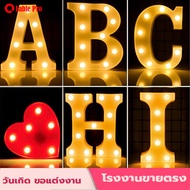 โคมไฟ LED night light ตัวอักษรภาษาอังกฤษ สําหรับตกแต่งบ้าน จัด ปาร์ตี้ ไฟกระดับ ไฟled งานแต่งงาน วัน