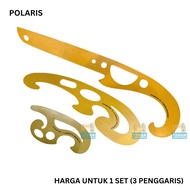 Kurva Pattern Ruler POLARIS French Curve/