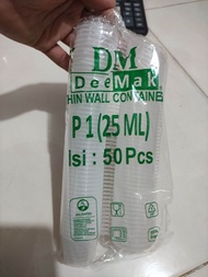 Thinwall DM Cup Sauce 25 ML / Cup Sause Sambel 35ml ISI 50 PCS