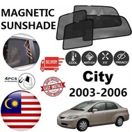 Honda City 2003-2007 Epic Magnetic Sunshade  (4pcs) Accessories Automotive