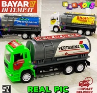Mainan Truck Bensin Pertamina Shell Truk Tangki Bensin Pertamina Truk tangki Bensin