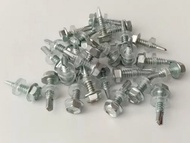 Baut Roofing 12x20 isi 100pcs baut Self Drilling Screw 1kotak 100pcs Baut Baja Ringan Atap Galvalum 12x20 2 cm sekrup baja ringan baut roofing sekrup drilling 12x20 2cm baut sekrup roofing baja ringan 12x20  baut roofing/drilling  baja ringan 12x20 100PCS