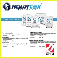 ✲ ✢ ◮ AQUATEX Omni Pool pH Decreaser.