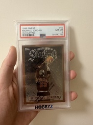 1996 Finest Michael Jordan W/Coating PSA 8