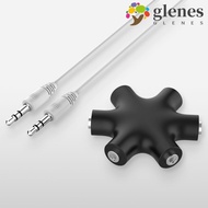 GLENES Audio Cable Splitter for Tablet MP3 MP4 1 Male to 5 Female 3.5 Jack 3.5mm Share Adapter