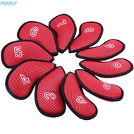 PERRY1 Golf Headcovers Durable Golf Putter Meshy With Number Design Sports Iron pole cover Neoprene 