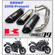 Project79 Exhaust Kawasaki ER6N / F Full System Piping Ekzos Muffler Manifold Stainless Steel Motor Accessories ER6 ER6F
