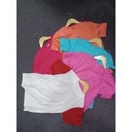 Kids T Shirt Baju Budak Unisex Perempuan 100% Cotton Kids Tshirt Kosong Budak Boy Shirt Kid 5 Color