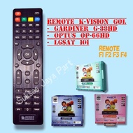 Remote Receiver K-Vision Optus K-Vision LGsat Kvision Gardiner Remote K-Vision GOL Promo remote optu