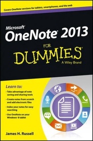 OneNote 2013 For Dummies by James H. Russell (US edition, paperback)