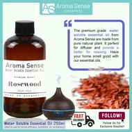 Aroma Sense Rosewood Scent Water Soluble Essential Oil (250ml) - Fresh & Long Lasting Fragrance for