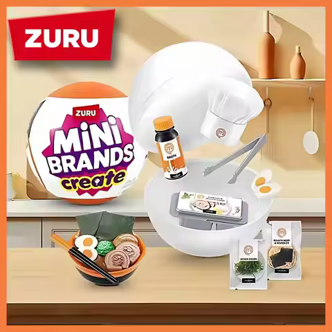 ZURU Mini Brands Food 5 Surprise Ball Masterchef Series kitchen mystery box collection Gift toys Mod
