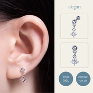 CRYSTAL DROP SUN Elegant DROP earrings (Price of 1 piece)