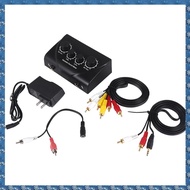 N3(CSID) Portable Dual Mic Inputs Audio Sound Mixer For Amplifier & Microphone Karaoke Ok Mixer