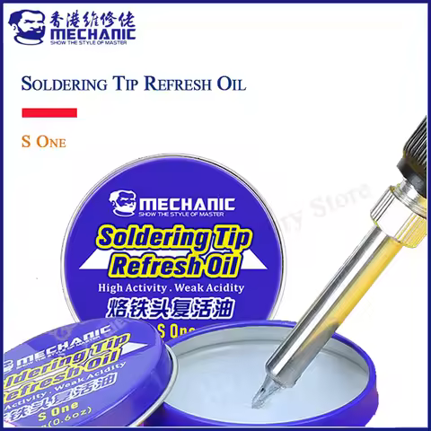 MECHANIC Newest S one Soldering Tip Refresh Oil Solder Cream Clean Paste for Oxide Solder Welding Ir