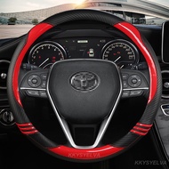 Car Steering-wheels Cover 37 38cm 15" for Toyota Camry Corolla Axio Altis Rav4 4Runner C-HR Fortuner