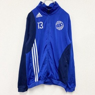 古著adidas運動外套/球衣，藍色，小號