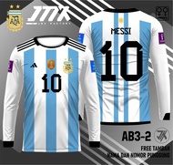 jersey argentina jersey messi piala dunia 2022 bintang 3