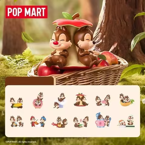 POP MART Disney Chip 'n' Dale Anime Figurine Blind Box Cute Desktop Decoration Model Gift for Girls