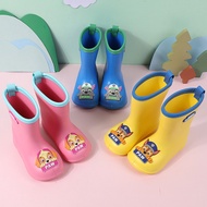 KY/💯Paw Patrol Baby Rain Boots Rain Shoes Children's Rain Boots Non-Slip Winter Fleece-Lined Warm Boys and Girls Wear-Re