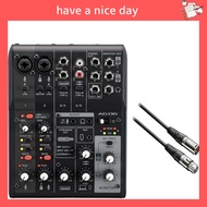 Live Streaming AG06MK2 and B&XLR Cable BX3/3.0 Black - Set of 2.