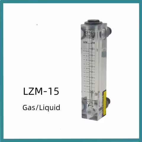 LZM-15 ZYIA Air Panel Organic Glass Rotor Float Gas Liquid Water Flow Meter