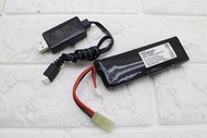 7.4V USB 充電器 + 7.4V 鋰電池 標準型 ( M4A1鋰鐵充電電池EBB AEG電動槍AR步槍BB槍BB彈