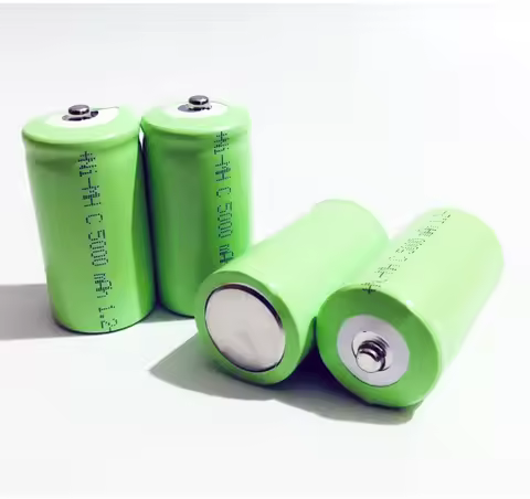 Ni-Mh C Battery Cell 5000mah Rechargeable NiMH C/R14 Size Tip Point 1.2V 5.0Ah Discharge Current 25A