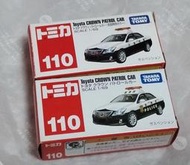 全新 TOMICA 110 NO.110 雙胞胎 （ 初回  + 普版）TOYOTA CROWN CAR 警車 警察車