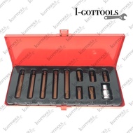 11pc XZN 12 Point Spline Socket Bit Set Hex Shank M5 M6 M8 M10 M12