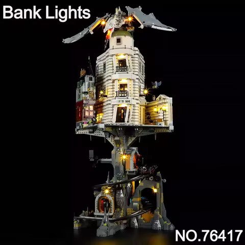 Creative LED Light Set Compatible Lego 76417 Harry Potter Gringotts Wizarding Bank Toys Decorative L