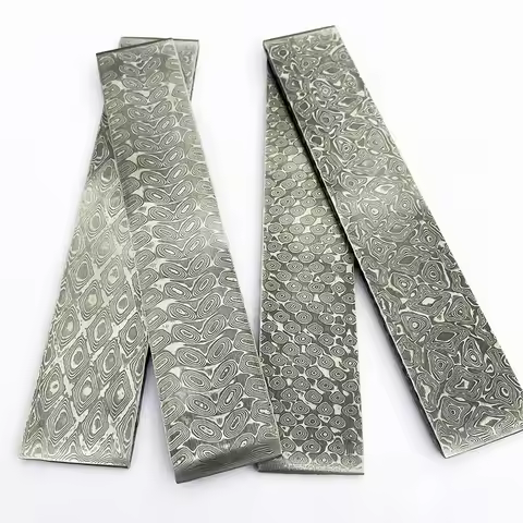 1piece VG10 Sandwich Damascus Steel for DIY Knife Making Stainless Steel Knife Blade Blank Has Been 