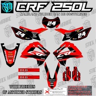 Crf 250L laminated sticker