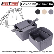 EverToner Felt Cloth Insert Bag เหมาะสำหรับ LV NOE BB Organizer กระเป๋าถือแต่งหน้า Organizer Travel Inner Purse กระเป๋าเครื่องสำอางแบบพกพา