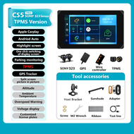 VSYSTO Wireless Carplay และ Android Auto Motorcycle Dash Cam Motorcycle DVR พร้อมหน้าจอสัมผัสขนาด 5 