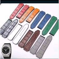 Crocodile pattern leather hublot watch strap for hublot watch