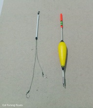 Rakitan kail lumut cabang 2 & pelampung Anti badai 12cm