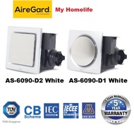 Airegard AS6090D2 White / Silver / AS6090D1 White Air Ventilation Exhaust Fan Silent Series (NON RET