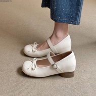 【NEW】Lyden Mary Jane Flats with Elastic Strap - Beige//Khaki//Maroon//Classic Black