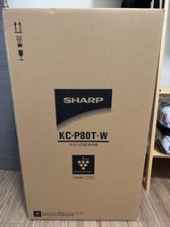 SHARP 夏普 18坪AIoT智慧美型鬱金香空氣清淨機(KC-P80T-W)