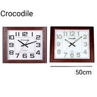 100 Crocodile Quiet Sweep Luminous Rectangle Square Wall Clock CW915(CW915JLKST. CW915JKS2)