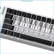 VIVI Side Print Backlit Keycaps Piano Key Theme for 68 67 65 61 60 Mechanical Keyboards 74Key Keycap