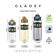 1500ML Sports Water Bottle Drinking Botol Air Besar Bekas Air Minuman Plastic Transparent Sport Bott
