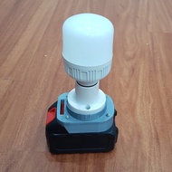 [KHÔNG KÈM PIN] Đế Đèn Đui E27 12V-24V NDE Sử Dụng Pin Chân MAKITA 21V Chân Phổ Thông 4cm Gắn Bóng L