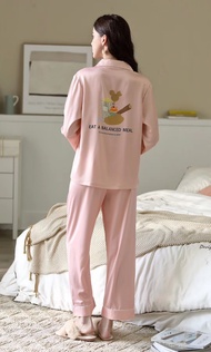 RIKA * set ชุดนอน น่ารักๆปาจามา ผ้า ซาติน Silk เนื้อผ้านุ่ม ผิวสัมผ้สนุ่ม AA3031 AA3002 AA3003 AA300